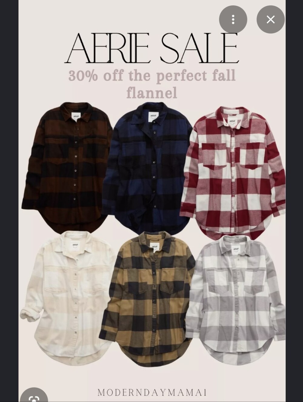 Aerie Anytime Fave Flannel